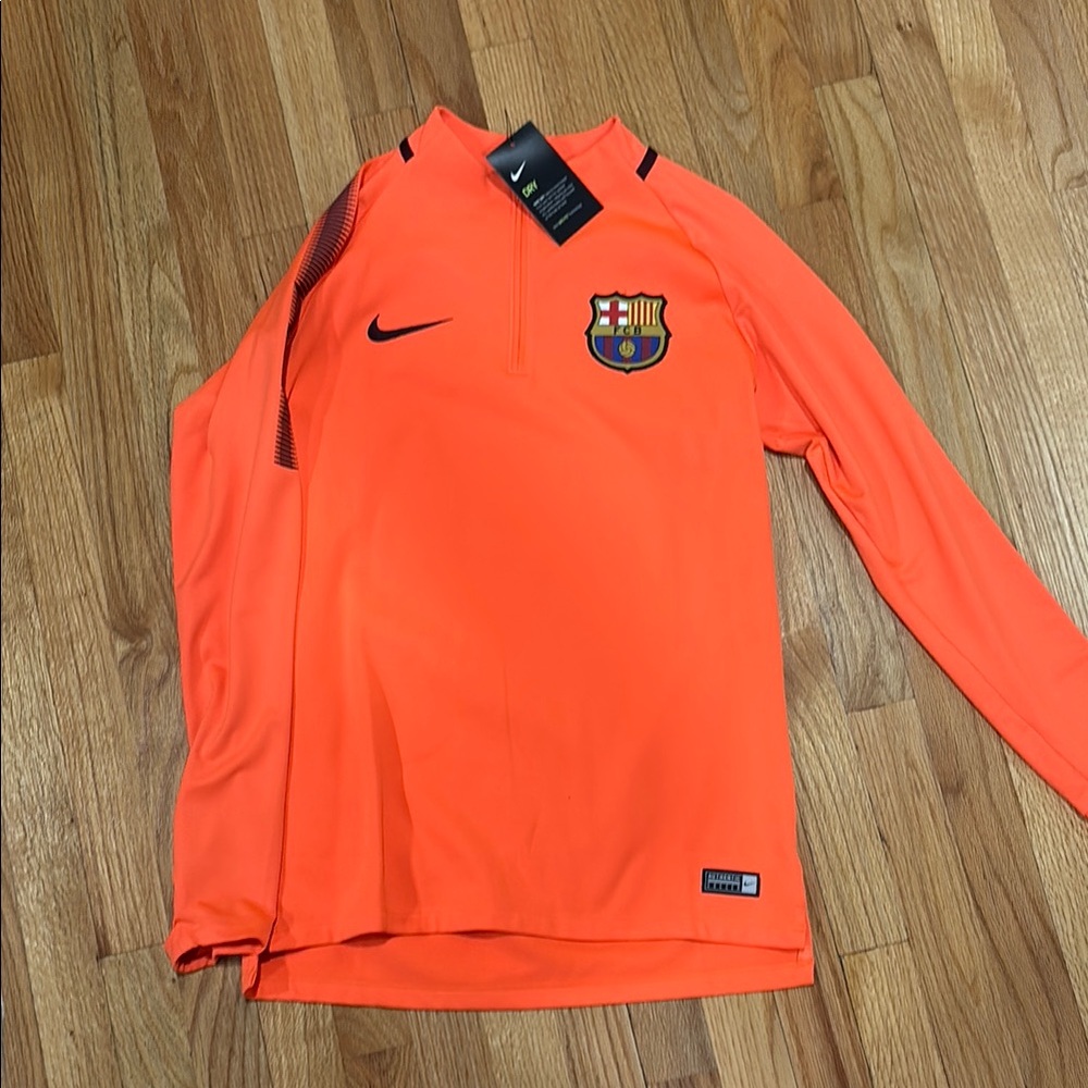 Nike Orange Barcelona Long Sleeve Jersey